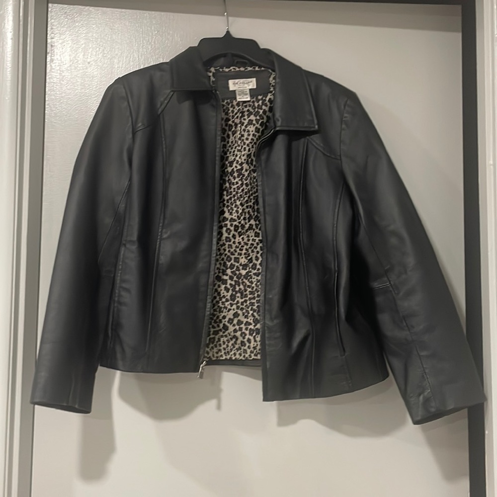 Kim rogers leather jacket